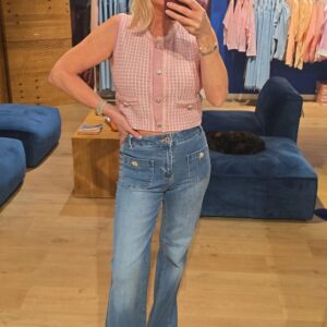 Fracomina Stonebleached Wide Leg Jeans