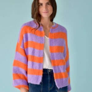 Gilet Lilac/orange