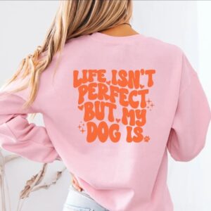 Sweater: Perfect dog pink