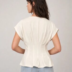 T- shirt wit Femme Back on stock