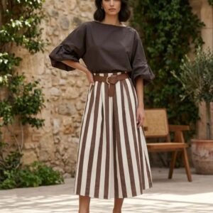 Rok: crinkle stripes Ondertussen de laatste op voorraad