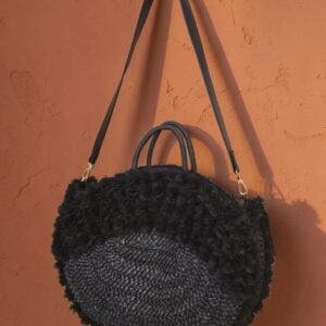 Bag: flower boho black