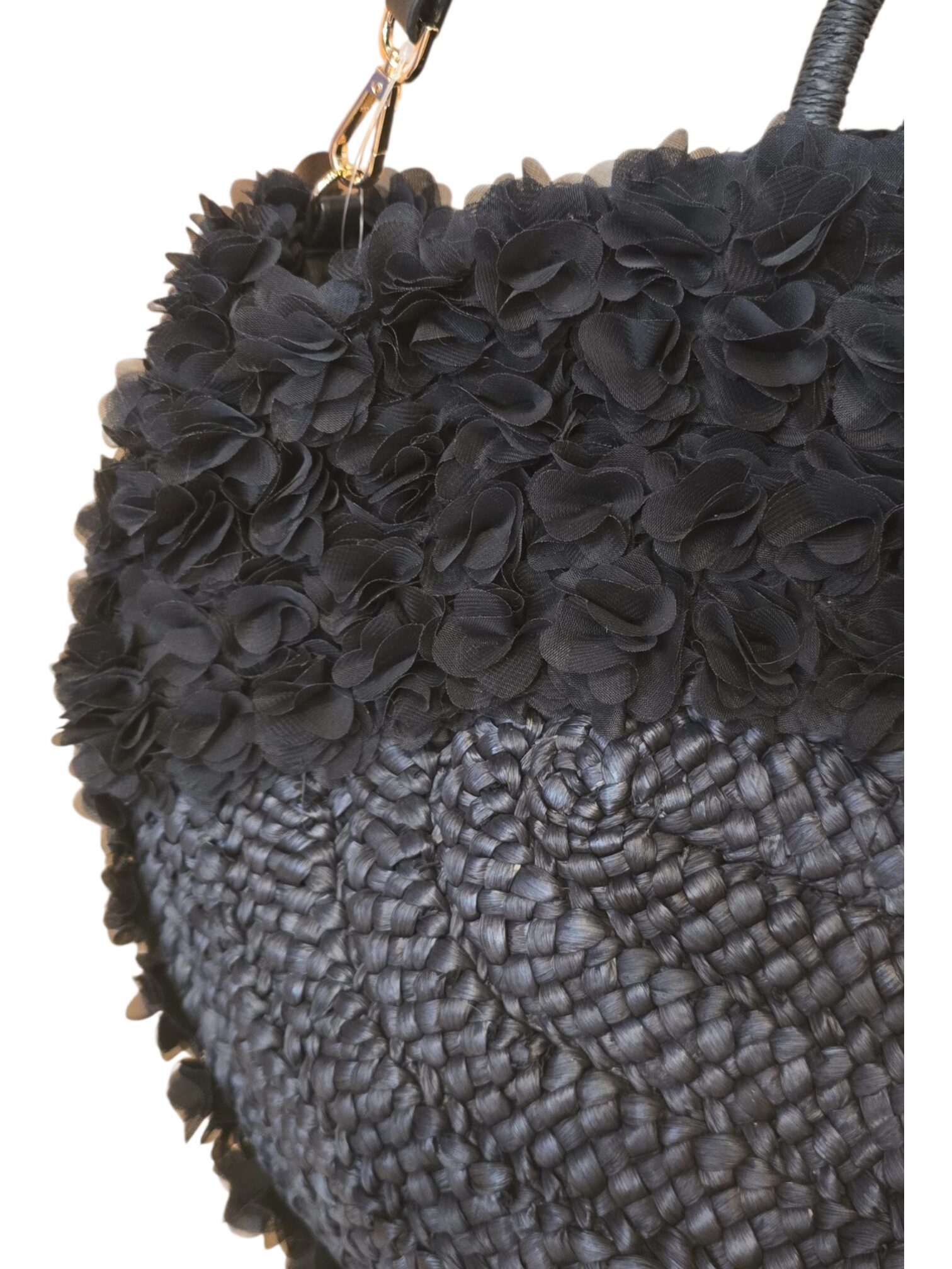 Bag: flower boho black - Afbeelding 2