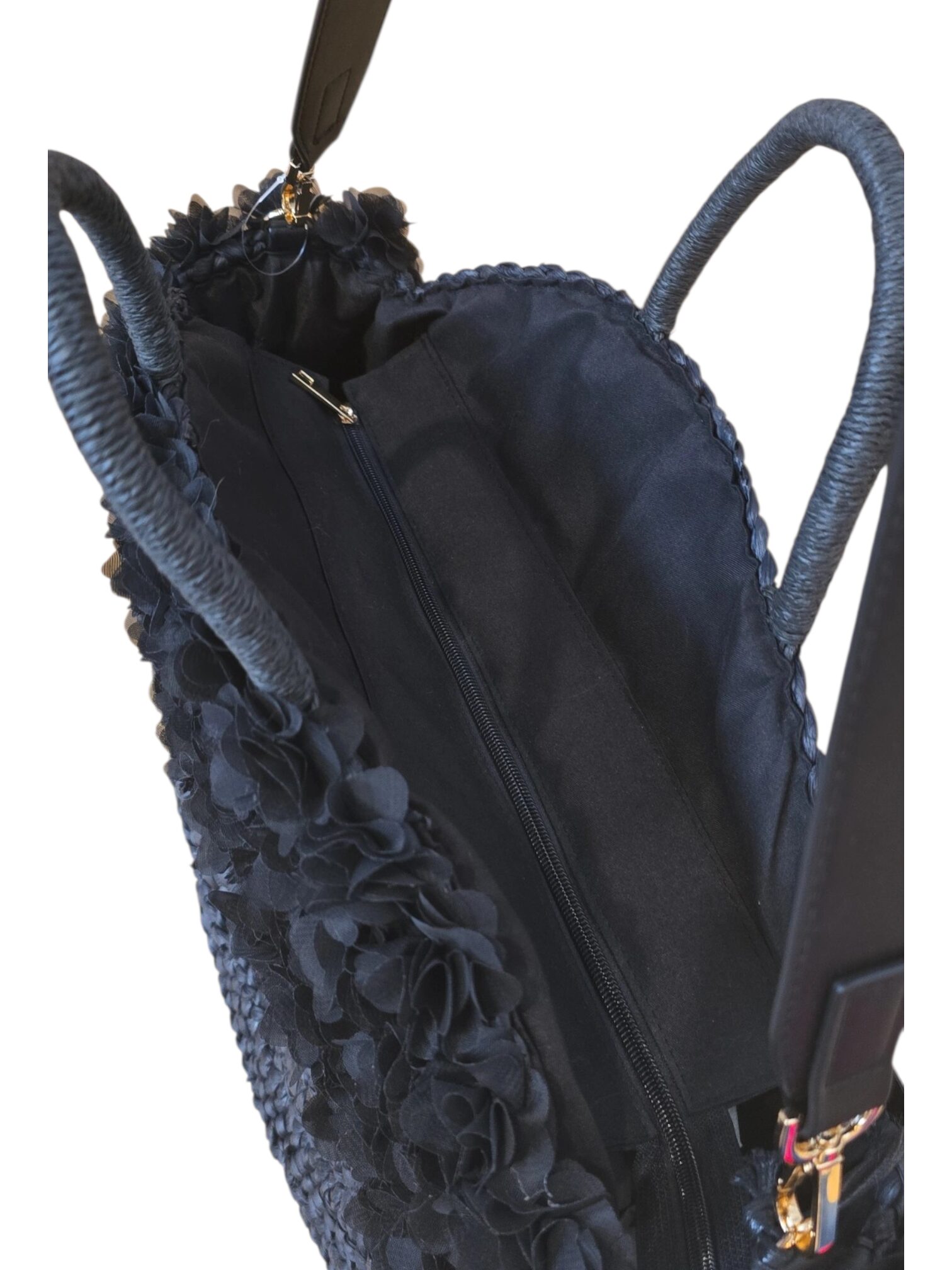 Bag: flower boho black - Afbeelding 3
