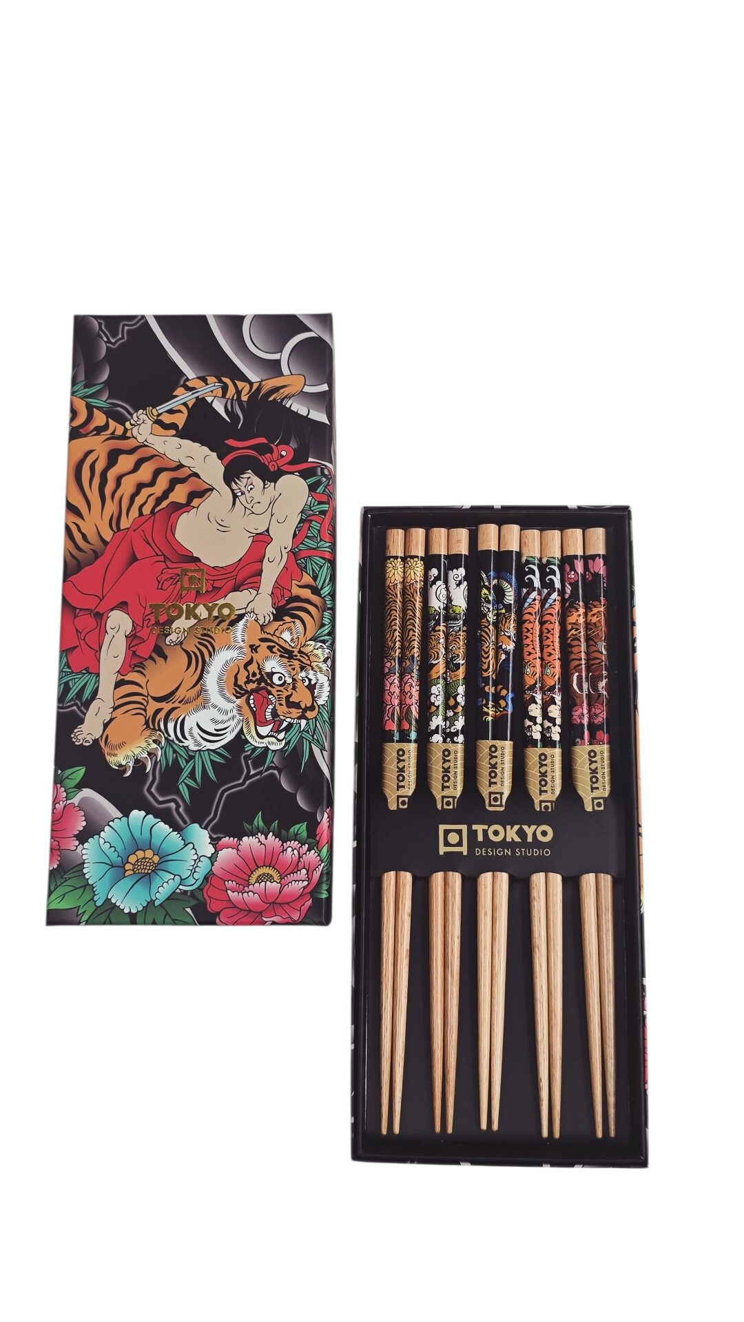 Sushisticks met een kleurrijk design.