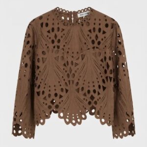Blouse lovely bruin